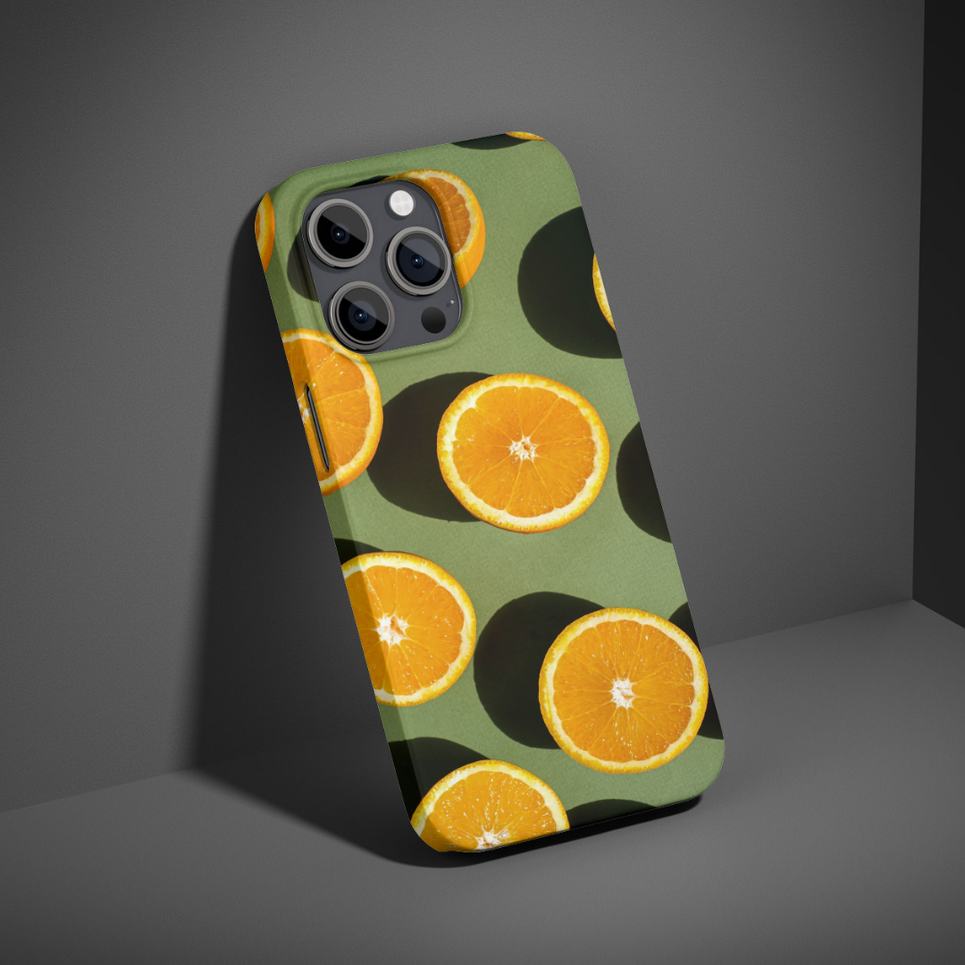 "Lovely Oranges" - Ready-made Custom Dual-layer case for iPhone