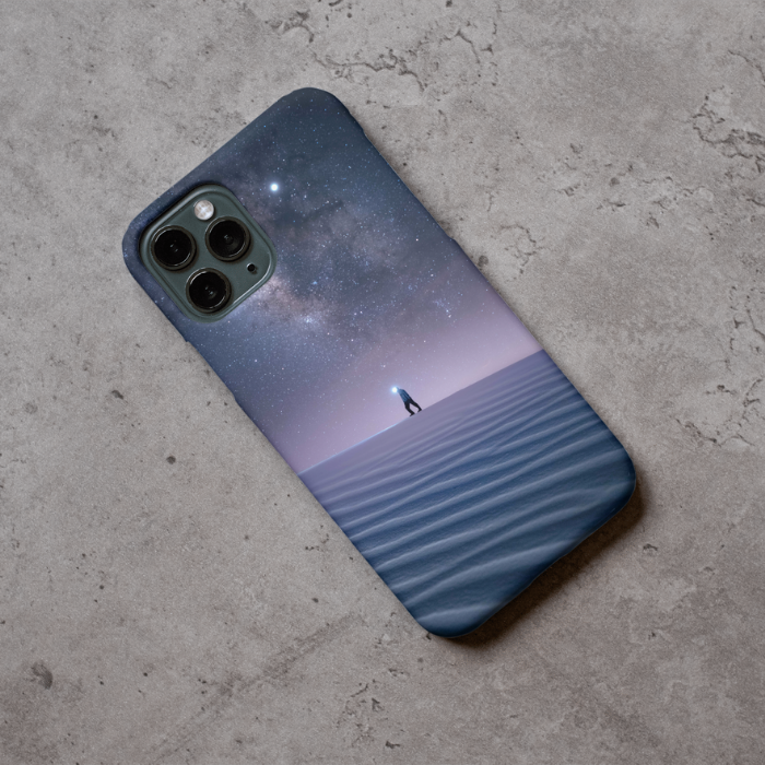"A stranger" - Coque double couche personnalisée prête à l'emploi pour iPhone