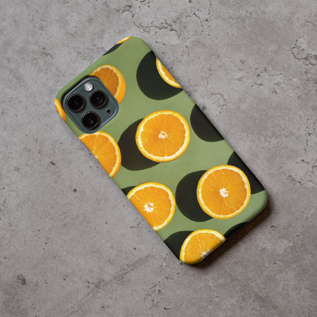 "Lovely Oranges" - Ready-made Custom Dual-layer case for iPhone