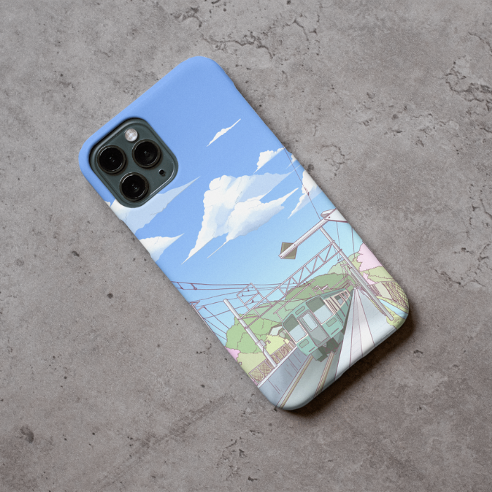 "Anime outskirts" - Ready-made Custom Dual-layer case for iPhone