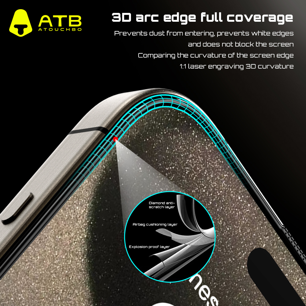 ATOUCHBO Protecteur d'Écran en Verre Trempé Ultime pour iPhone 11