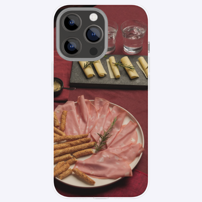 "Strong snacks" - Coque double couche personnalisée prête à l'emploi pour iPhone
