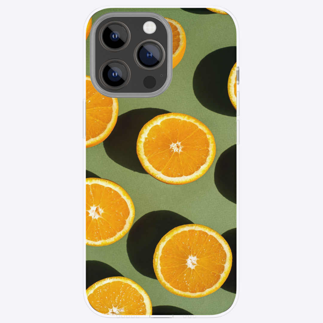 "Lovely Oranges" - Coque double couche personnalisée prête à l'emploi pour iPhone