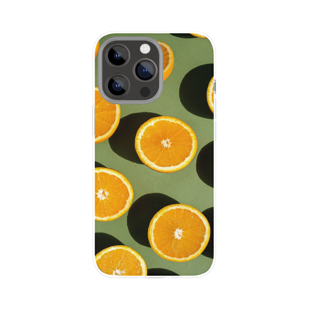 "Lovely Oranges" - Coque double couche personnalisée prête à l'emploi pour iPhone