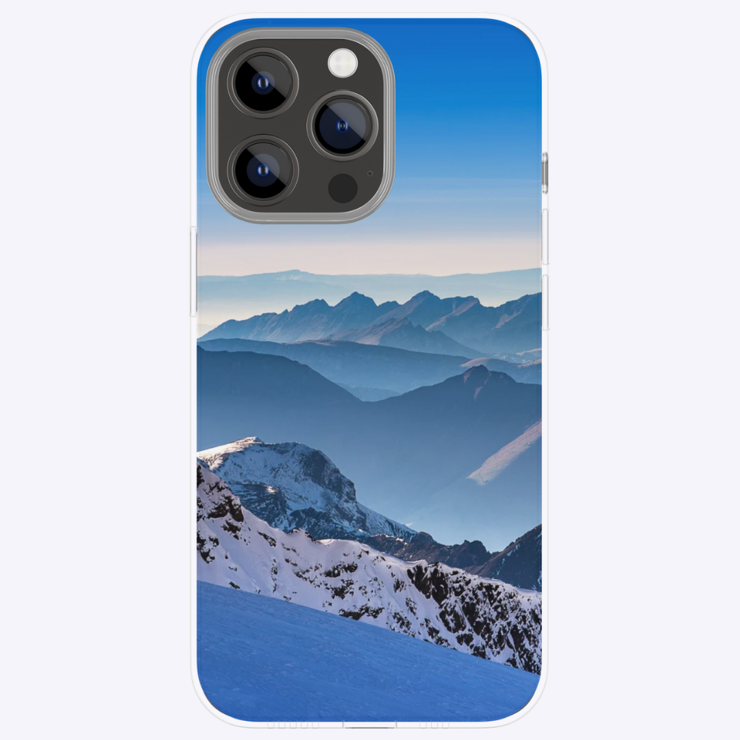 "Snowy mountains" - Ready-made Custom Dual-layer case for iPhone