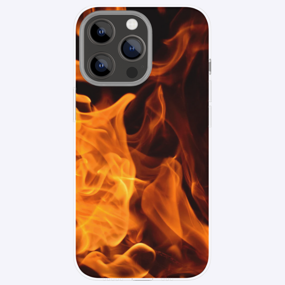 "Fire" - Coque double couche personnalisée prête à l'emploi pour iPhone